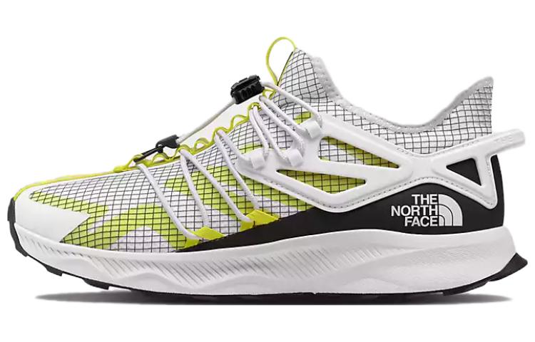 THE NORTH FACE Oxeye Tech Cushioning Low Top Running Shoes Men's White Yellow