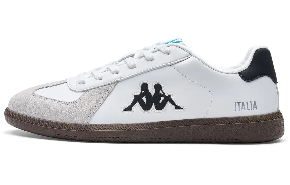 Kappa Anti Slip Wear Resistant Low Top Skateboard Shoes Unisex White