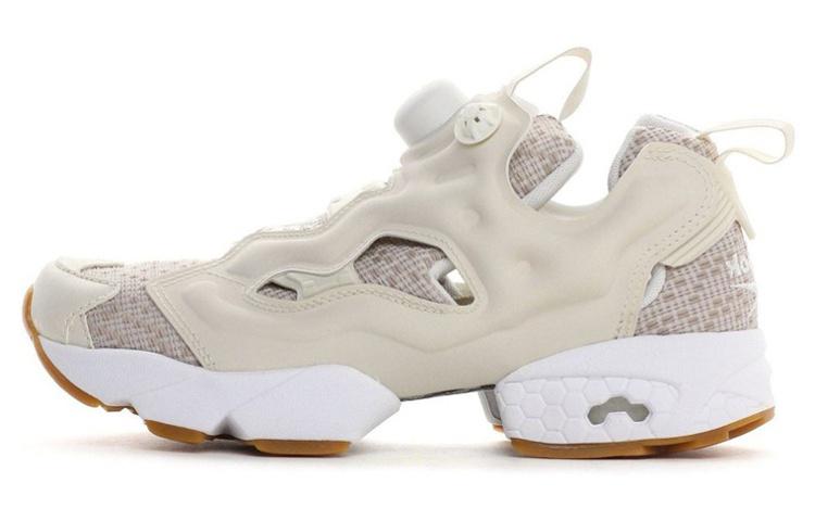 Reebok Instapump Fury Non-slip Lightweight Low-Top Casual Shoes Unisex Ecru