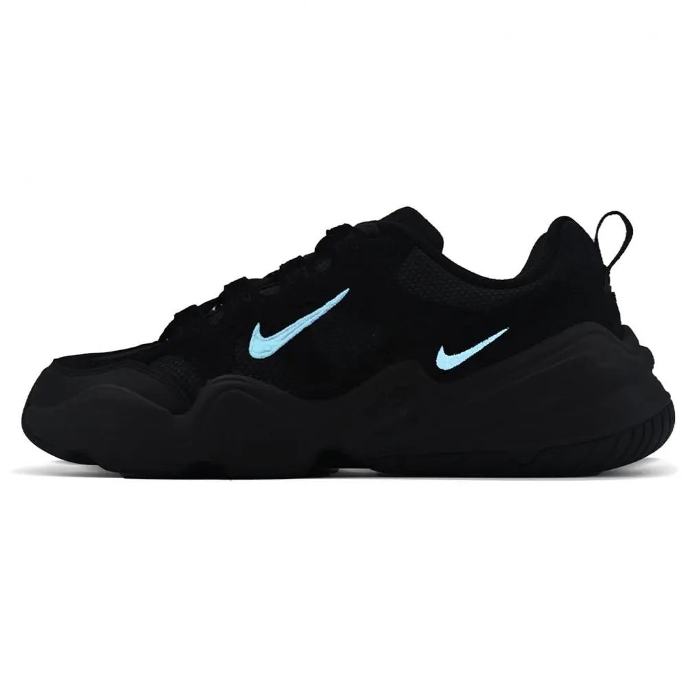 Nike Tech Hera Abrasion Resistant Low Top Casual Shoes Unisex Black Blue