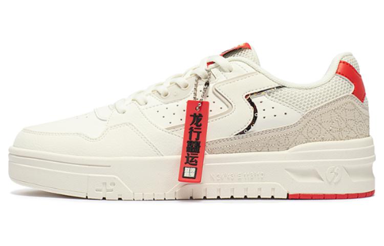 361° Durable Breathable Low-Top Skateboard Shoes Women's White Red