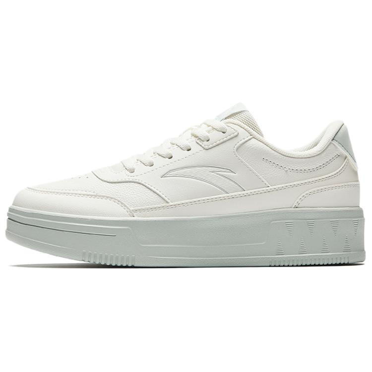 Anta Wear resistant And Lightweight Low Top Skateboard Shoes Women's White Gray Green
