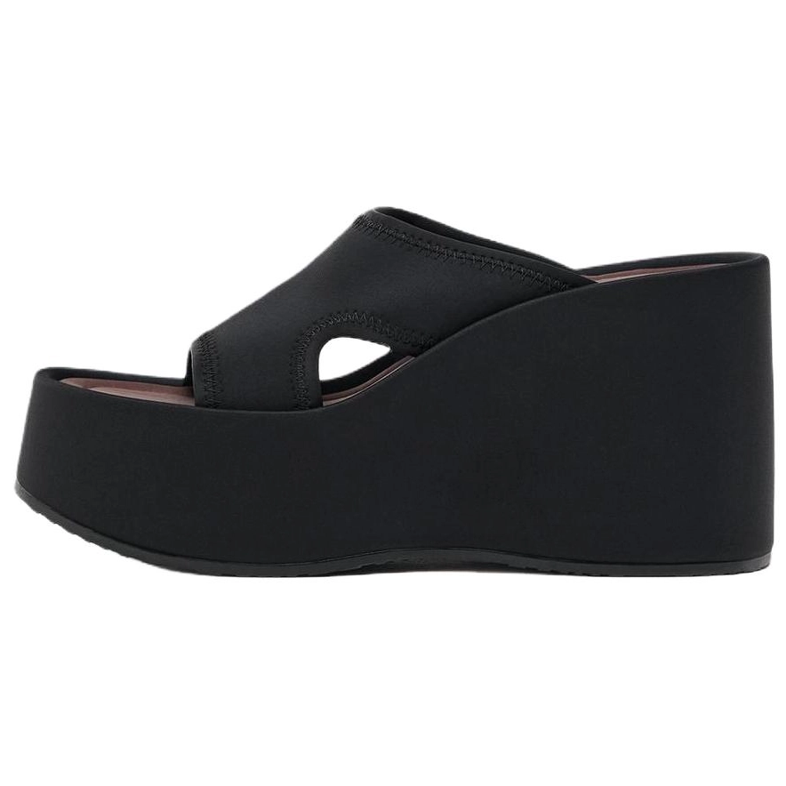 ZARA Abrasion Resistant Slide Slippers Women's Black