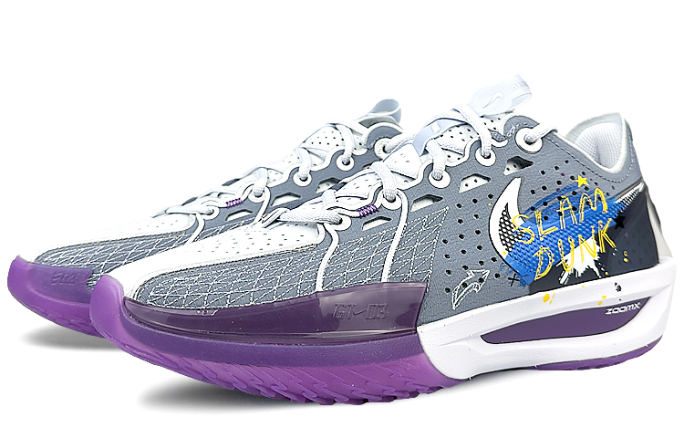 Nike Air Zoom G.T. Cut 3 Cushioning Anti-Slip And Wear-Resistant Low-Top Basketball Shoes Unisex Blue Gray купить в интернет-магазине Yoocart с быстрой доставкой по России.
