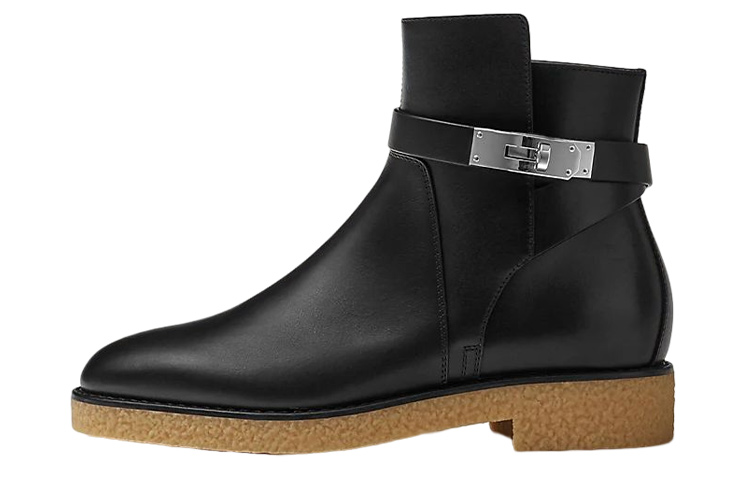 HERMES Follow Ankle Boots Women's Black