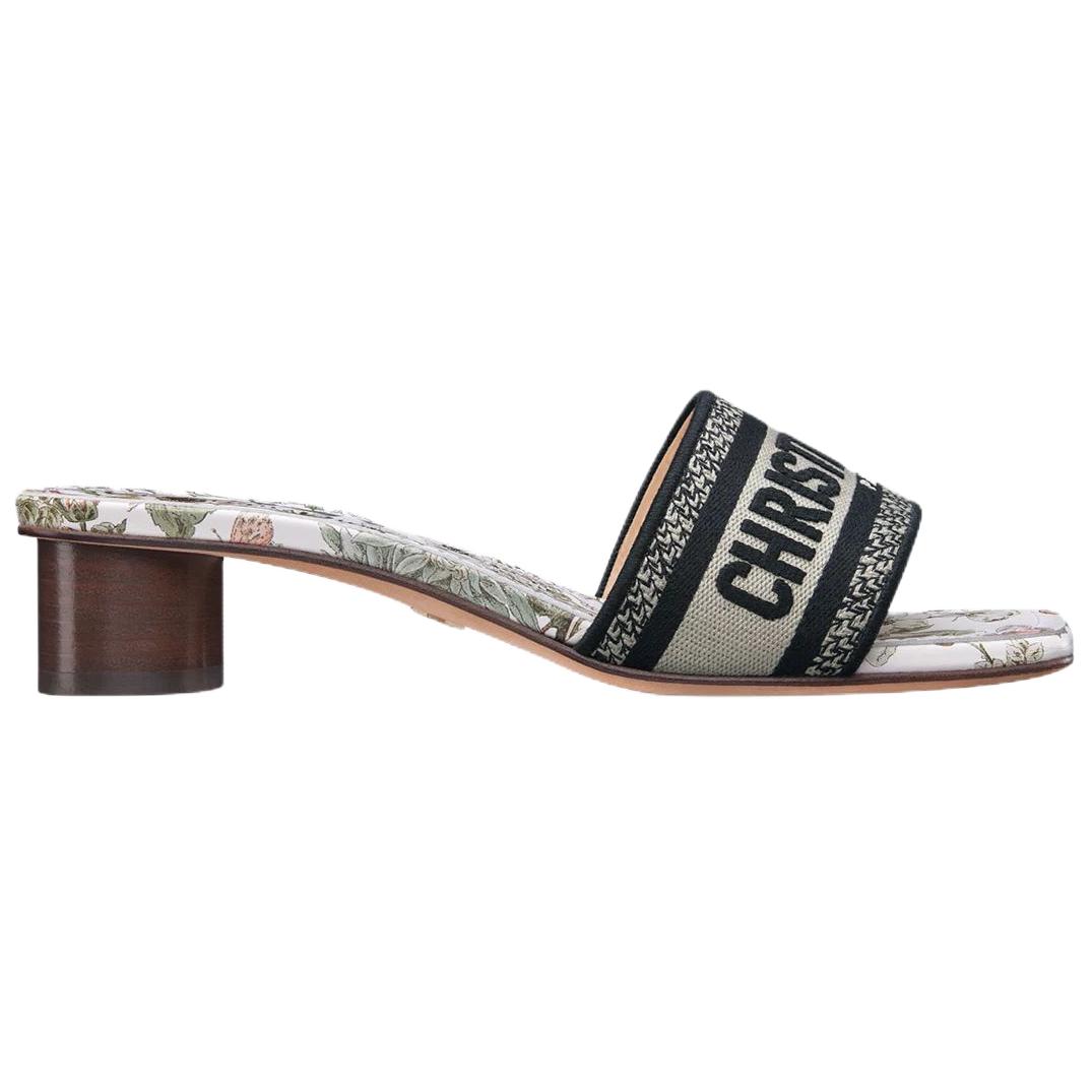 DIOR Lucky Series Slide Slippers Women's Gray