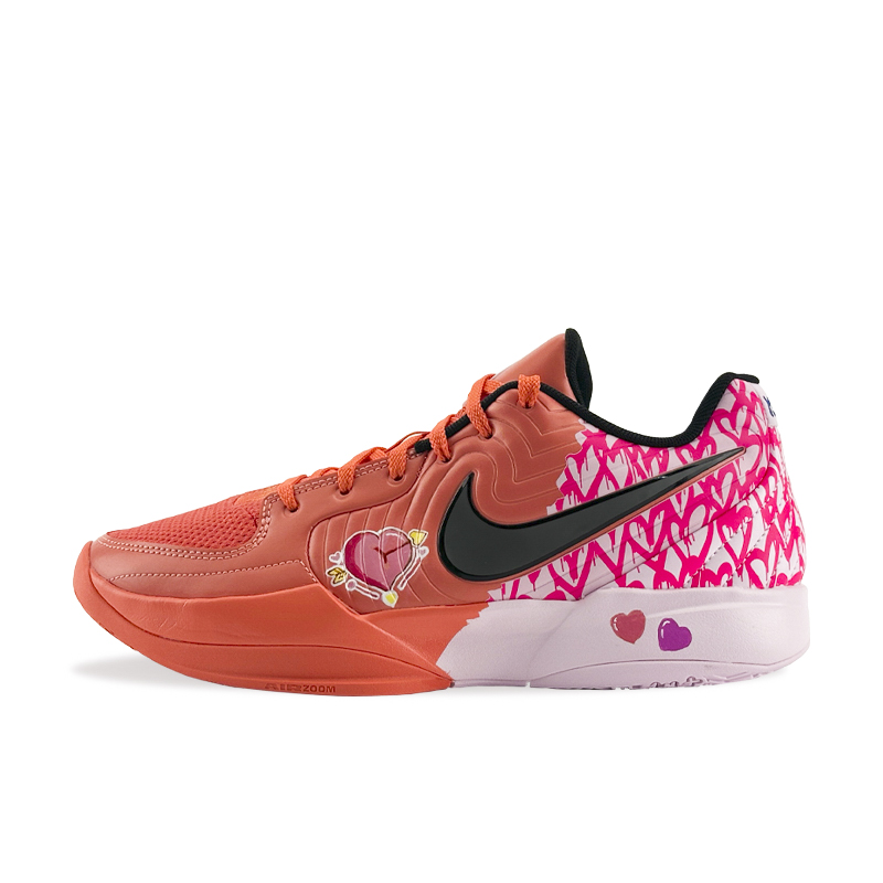 Nike Ja 2 Slip Resistant And Abrasion Resistant Coverage Support Low Top Basketball Shoes Unisex Orange