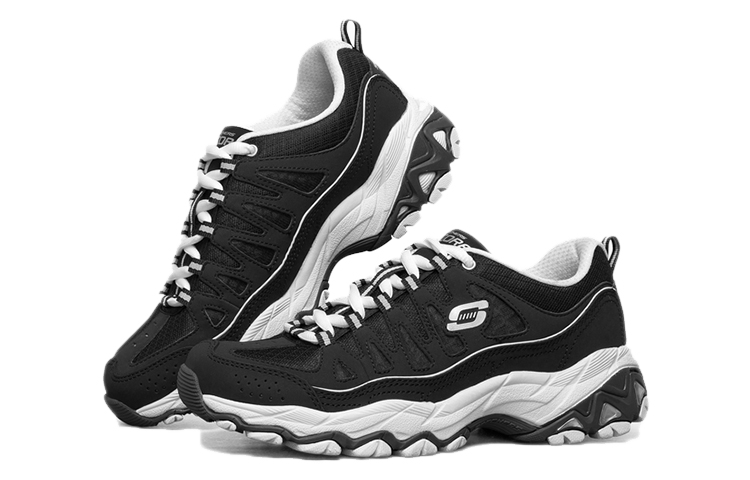 Skechers D Lites Low Top Daddy Shoes Black/White Women's купить в интернет-магазине Yoocart с быстрой доставкой по России.
