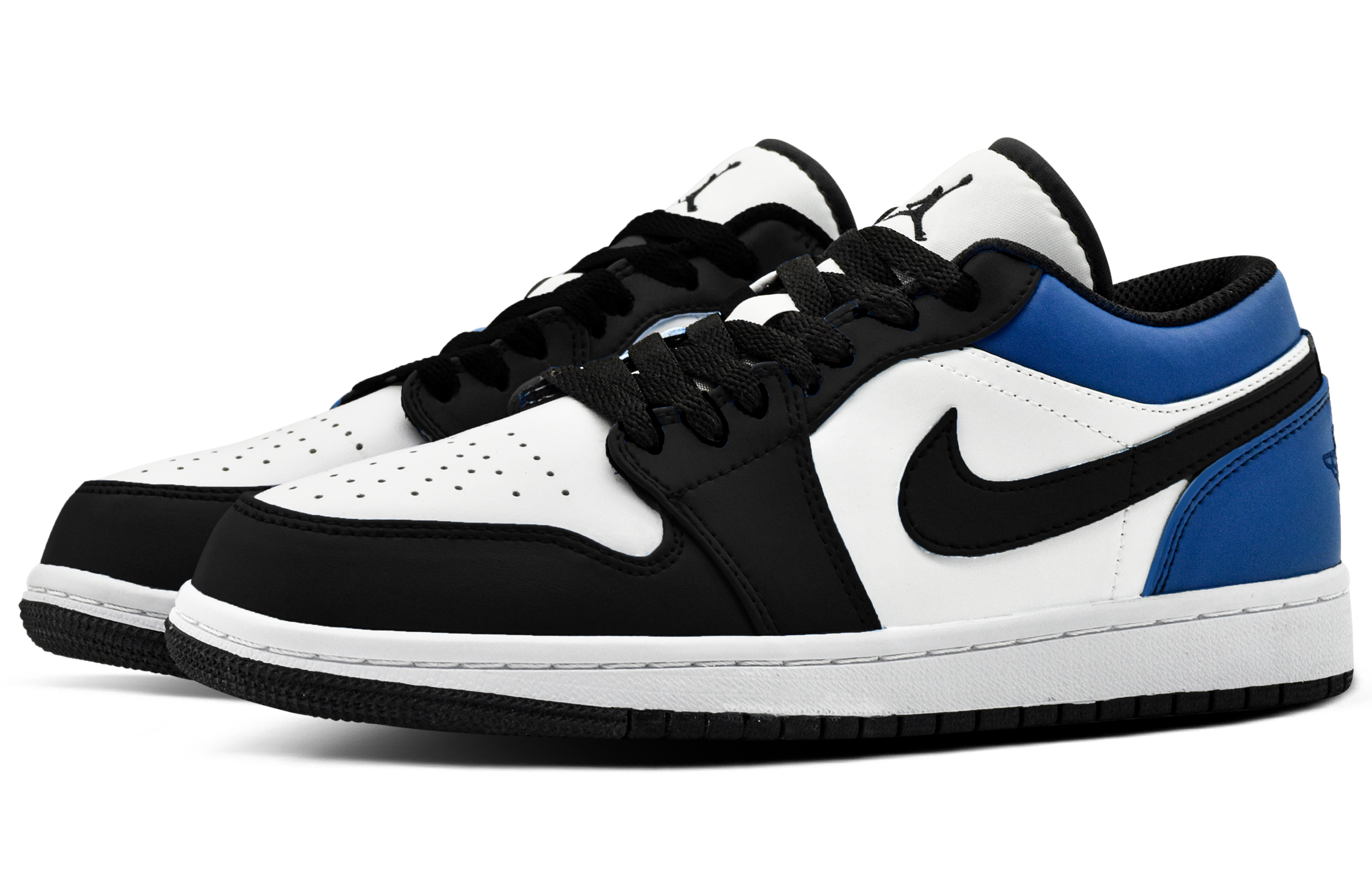 Jordan Air Jordan 1 Lightning Anti Slip Wear Resistant Low Top Vintage Basketball Shoes Men's Blue Black купить в интернет-магазине Yoocart с быстрой доставкой по России.
