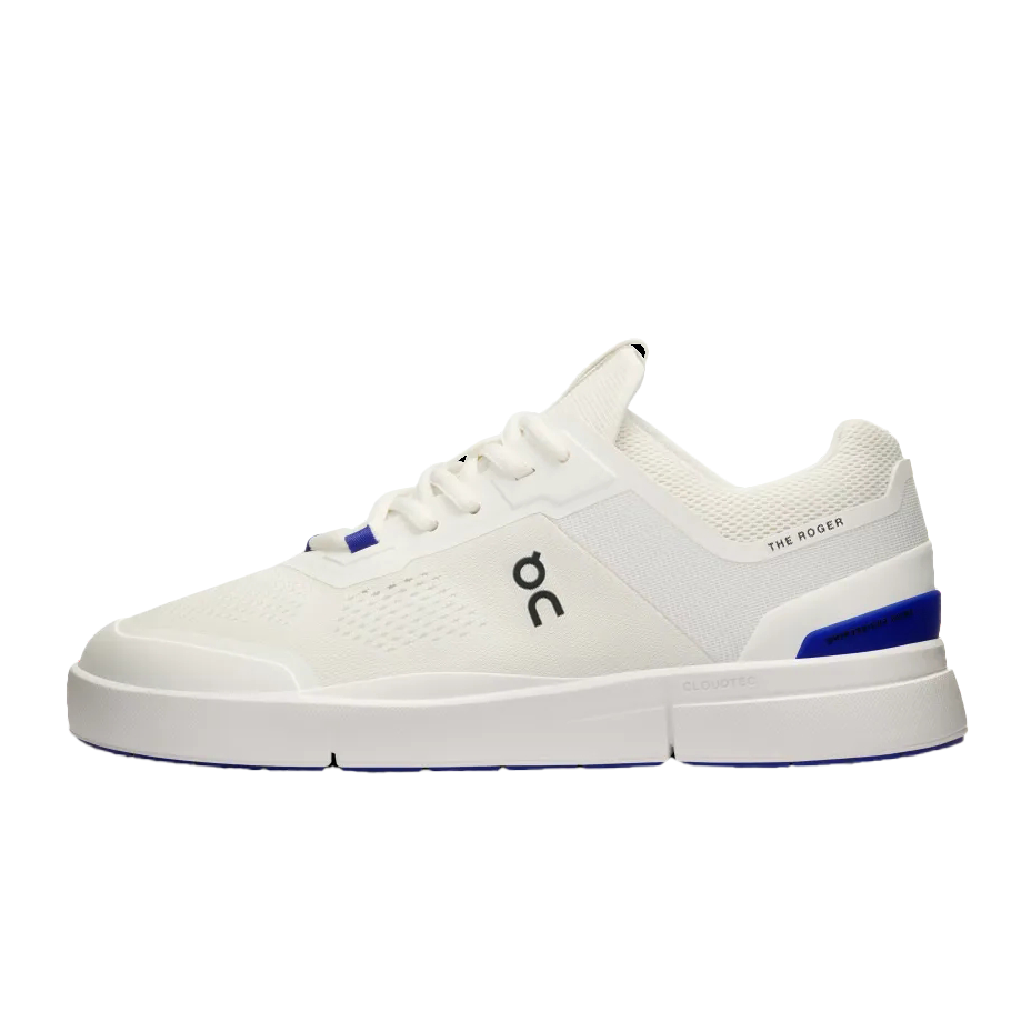 On The Roger Spin Slip-Resistant Low-Top Tennis Shoes Women's White Blue
