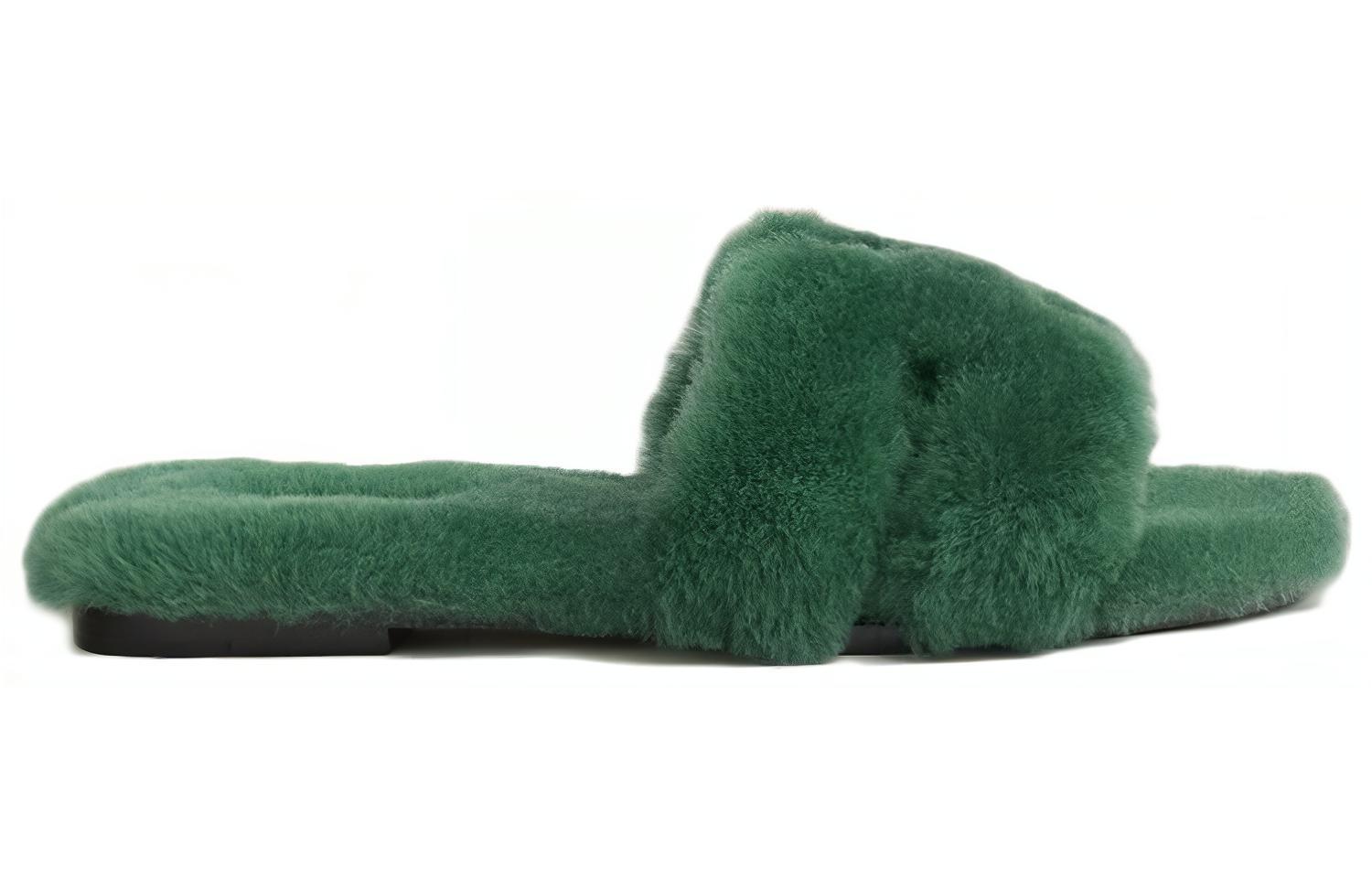 HERMES Oran Sandal Vert Anglais Sherling купить в интернет-магазине Yoocart с быстрой доставкой по России.