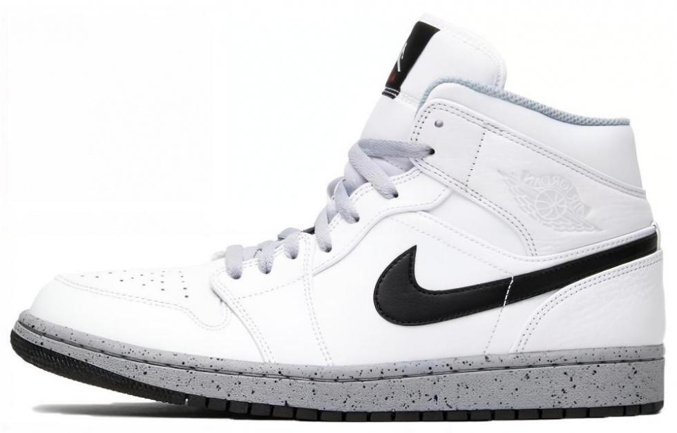 Jordan 1 Mid White Cement