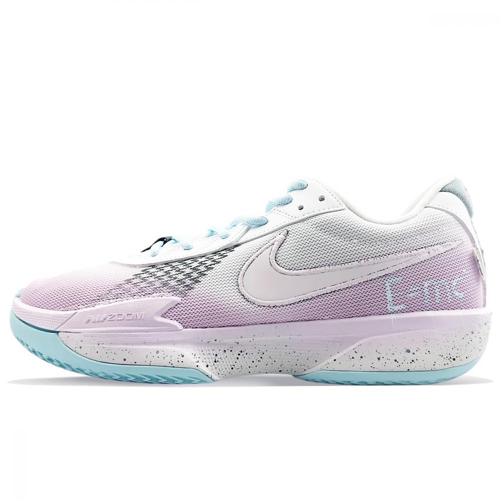 Nike Air Zoom G.T. Cut Academy Cushioned Slip-Resistant Low-Top Basketball Shoes Unisex Pink White