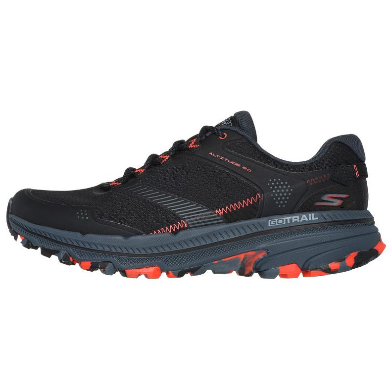 Skechers Go Run Trail Low Top Trail Running Shoes Men's Black
