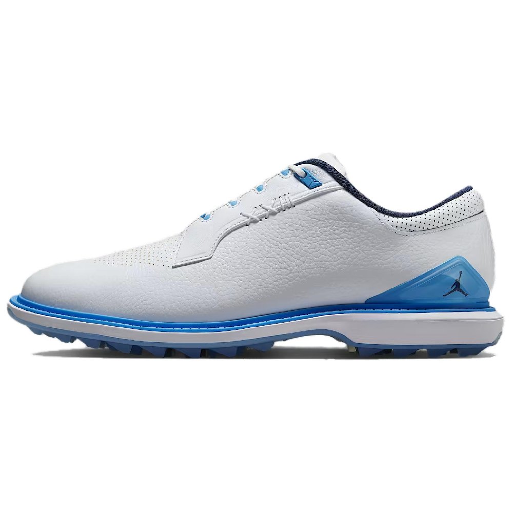 Jordan ADG 5 Abrasion Resistant Low Top Golf Shoes Men's White Blue
