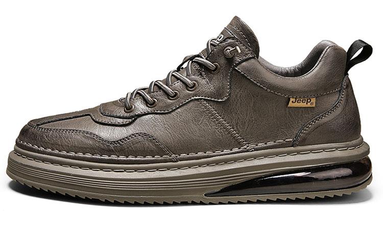 Jeep Low Top Skateboard Shoes Men's Dark Khaki