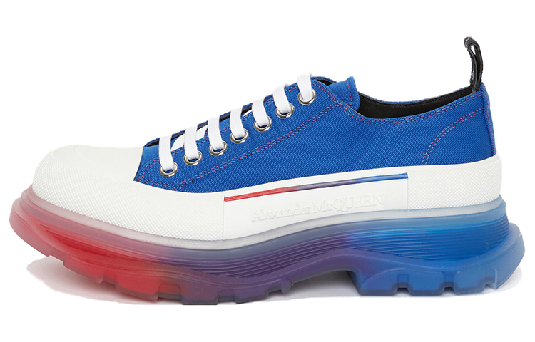Alexander McQueen Tread Slick Low Lace Up Royal White