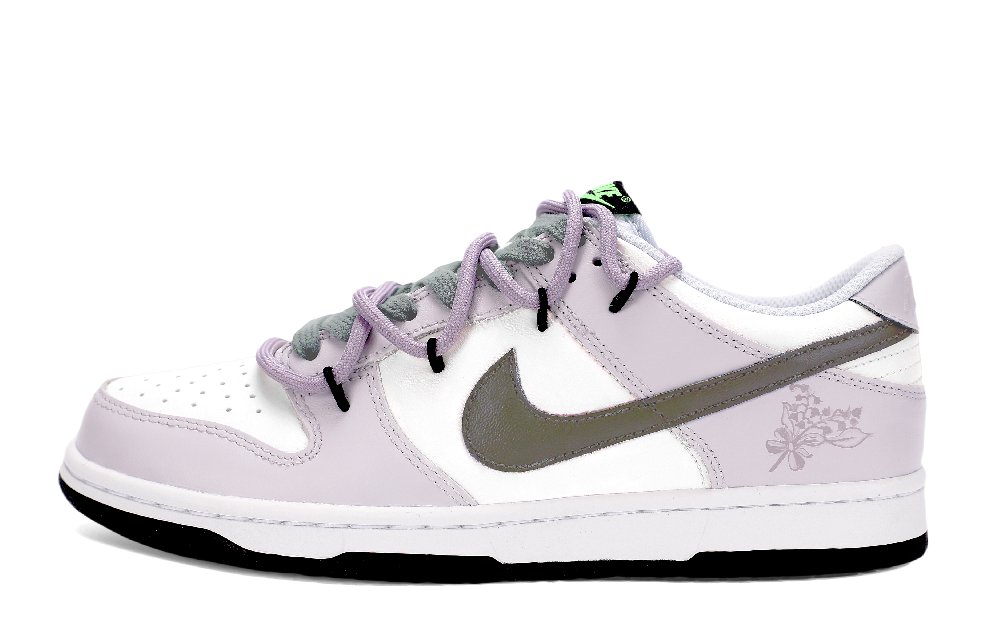 Nike Dunk Slip-Resistant Low-Top Skateboard Shoes Women's Light Purple