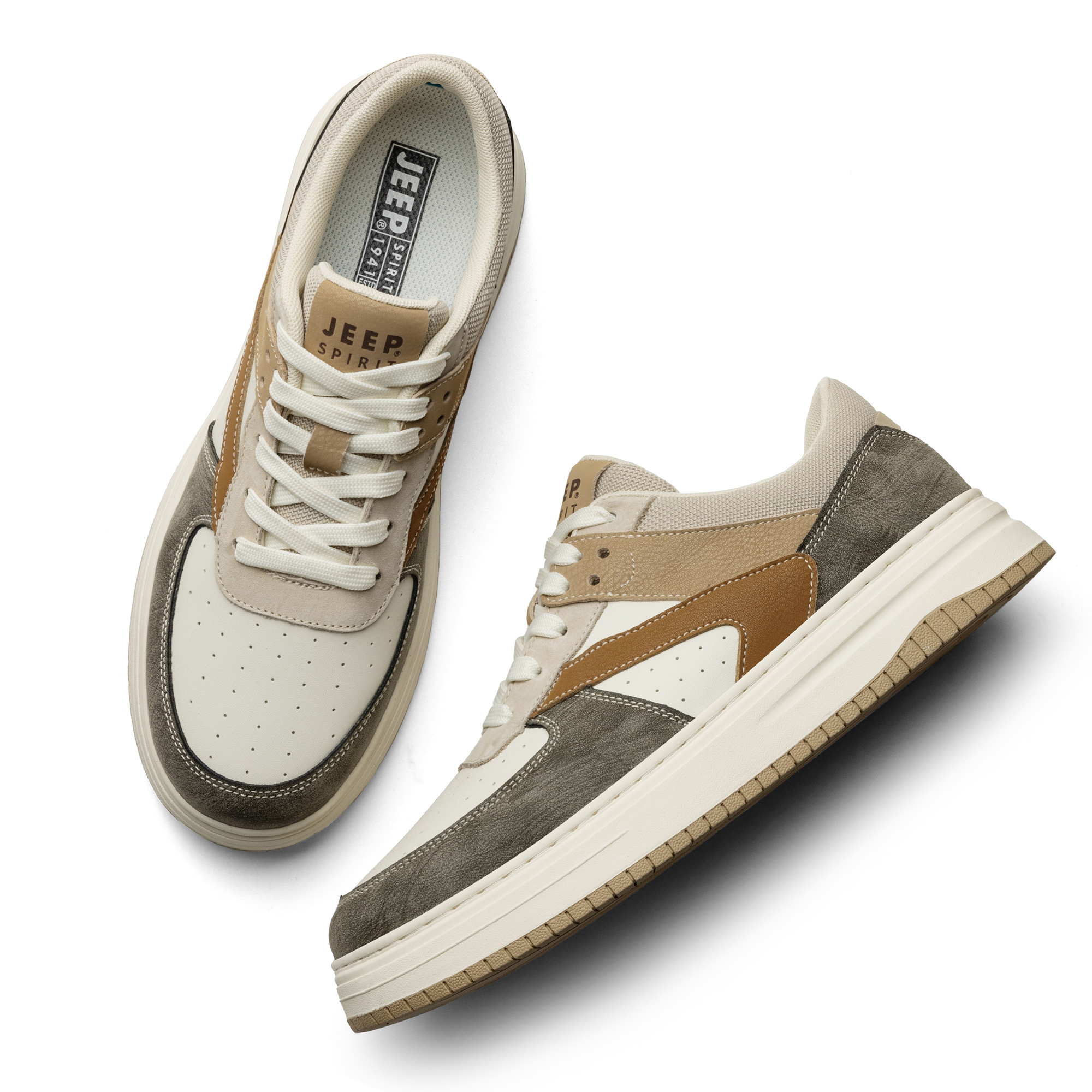 JEEP SPIRIT Leisure Collection Low top Skateboard Shoes Men's Sandstone купить в интернет-магазине Yoocart с быстрой доставкой по России.