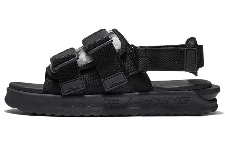 LiNing Beach Sandals Men's Black Gray Color