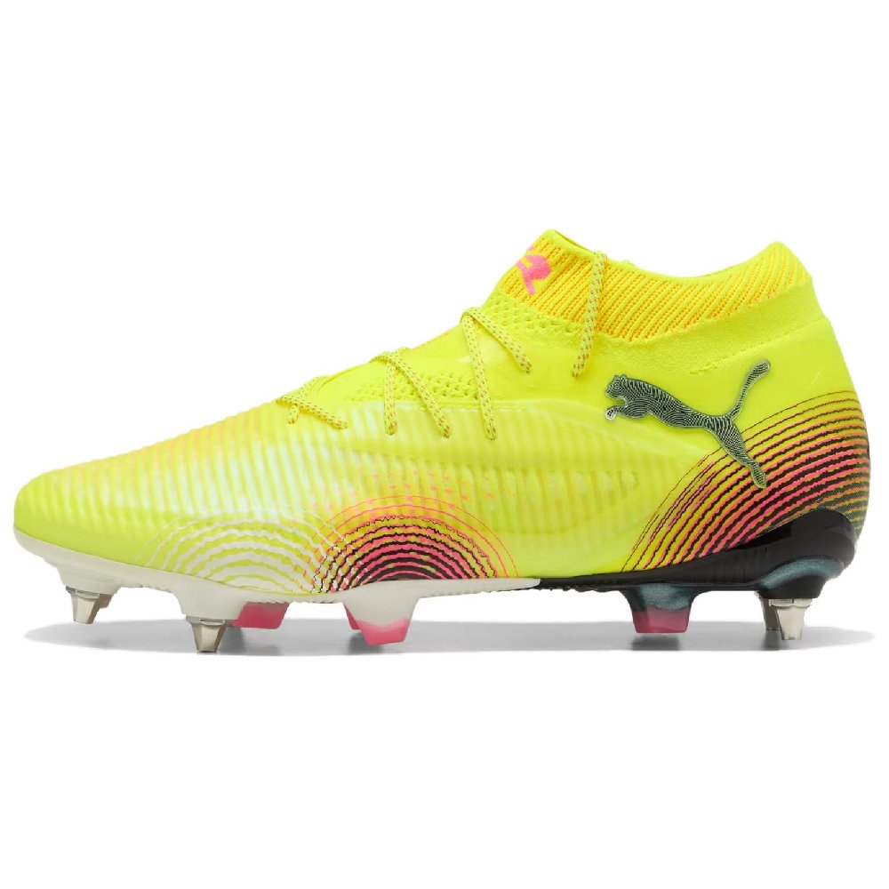 PUMA FUTURE 8 Abrasion Resistant Soccer Shoes Men's Yellow