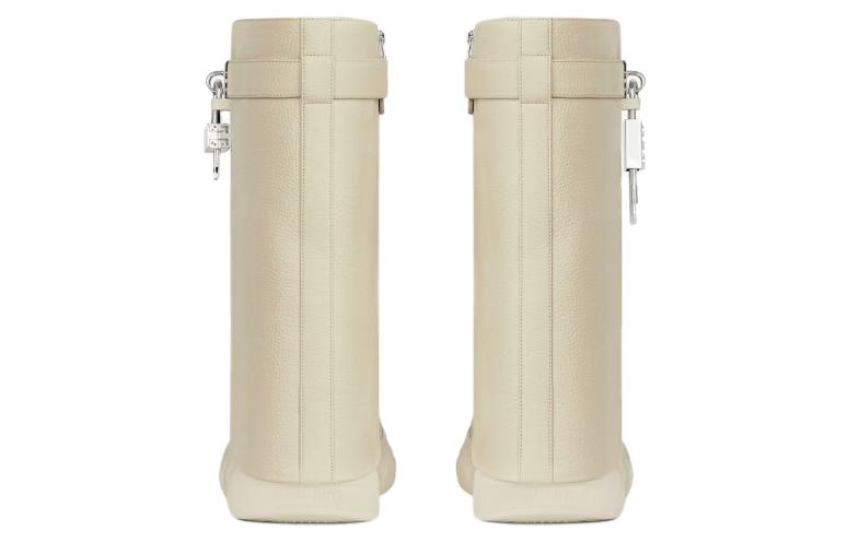 Givenchy Shark Lock Biker Ankle Boots 8cm Women's Light Brown