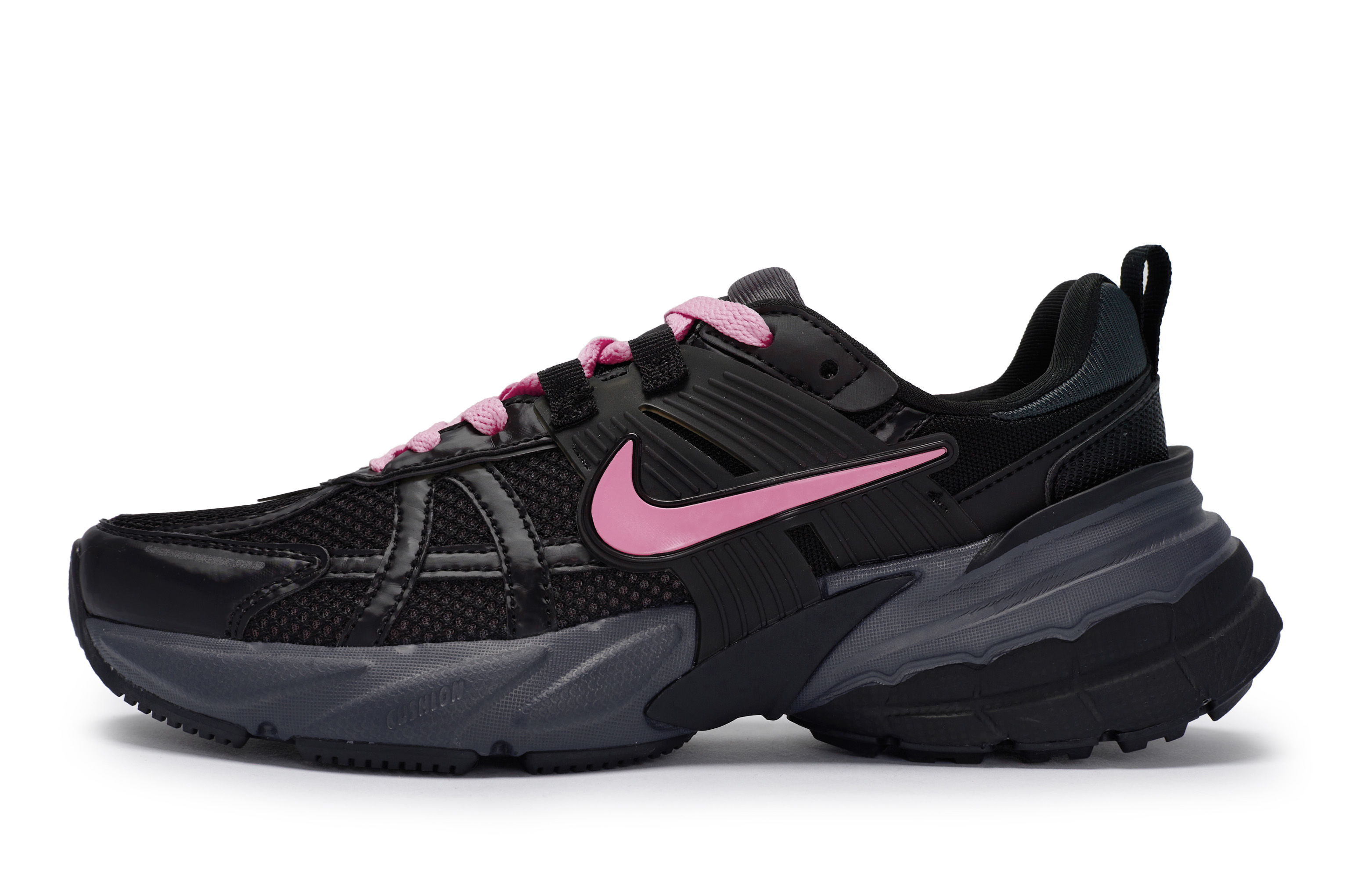 Nike V2K Run Cushioning, Abrasion Resistant, And Waterproof Low Top Running Shoes Unisex Black Rose Red купить в интернет-магазине Yoocart с быстрой доставкой по России.
