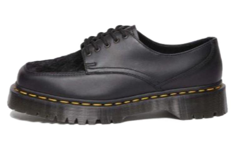 Dr. Martens 5 Eye Bex Square Toe Hair On & Leather Shoes 'Black' Women's