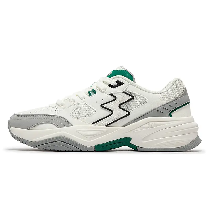361° Sailing Series Wear-Resistant Slip-Resistant Low-Top Chunky Sneakers Men's White Gray