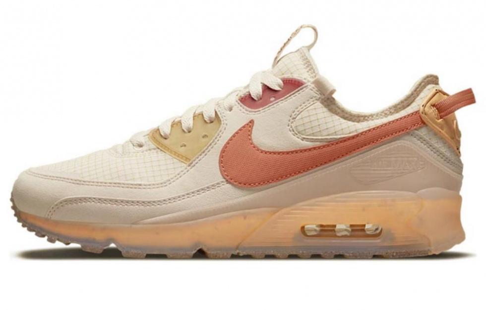 Nike Air Max 90 Cushioning, Slip Resistant, And Abrasion Resistant Low Top Running Shoes Men's Orange Black купить в интернет-магазине Yoocart с быстрой доставкой по России.