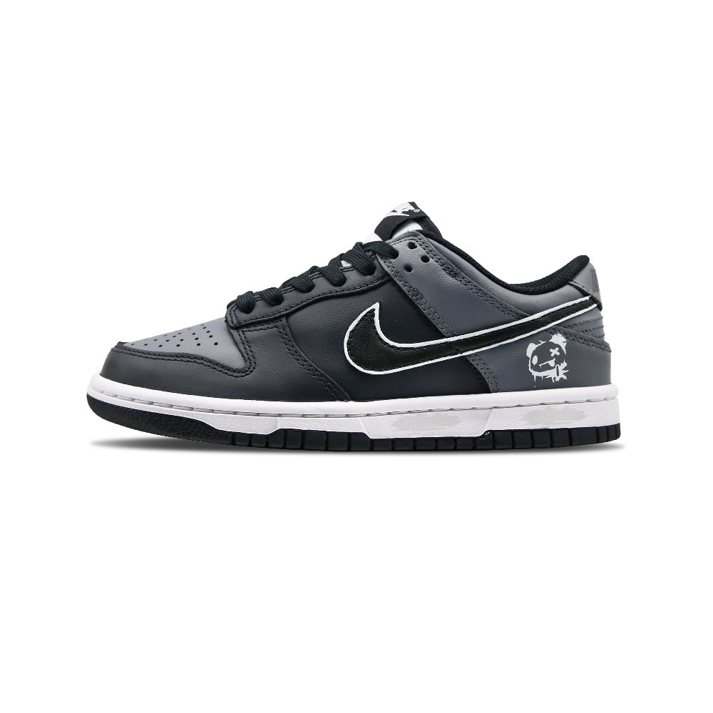Nike Dunk Night Traveller Anti Slip Wear Resistant Low Top Skateboard Shoes Unisex Black Gray