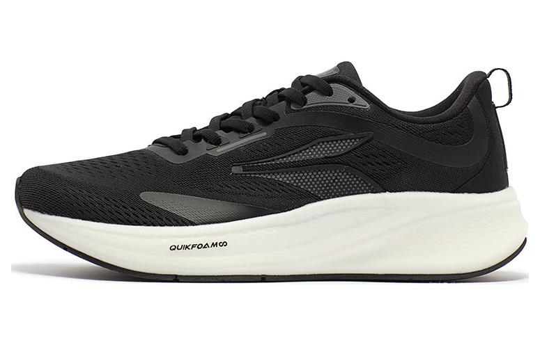 361° Flying Wing Cushioning Wear-Resistant Low-Top Running Shoes Men's Black White