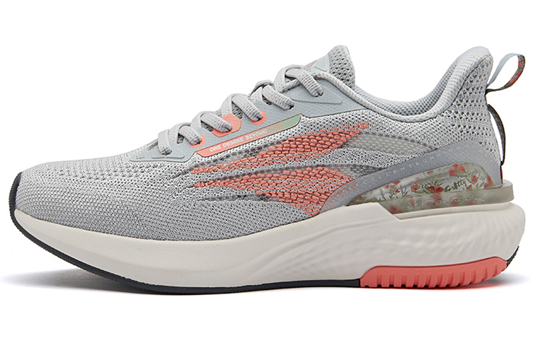361° E Toughness 1.0 Breathable Low Top Running Shoes Women's Gray Pink