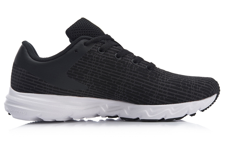 LiNing Qingyi Breathable Low Top Running Shoes Women's Black White