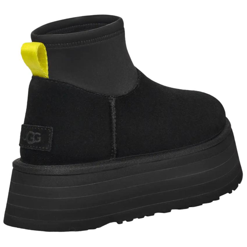 UGG Classic Mini Dipper Boot Black Yellow Women's купить в интернет-магазине Yoocart с быстрой доставкой по России.
