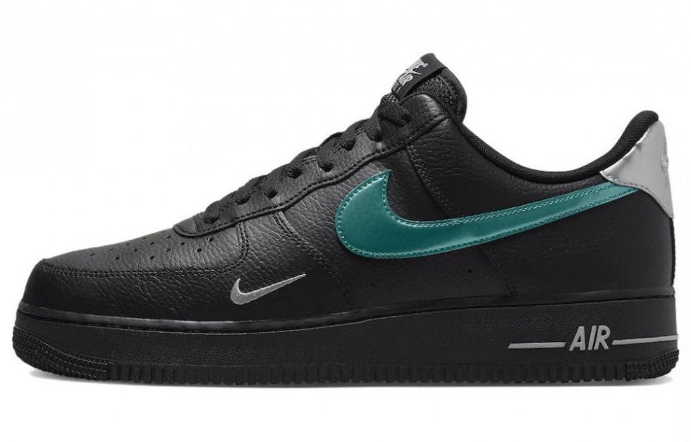 Nike Air Force 1 '07 Low Black Blue Lightning