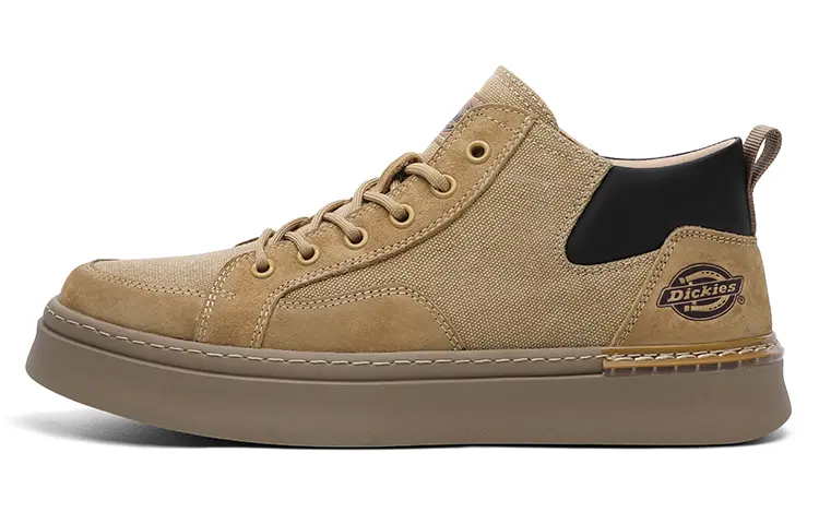 Dickies Abrasion Resistant Slip Resistant Low Top Skateboard Shoes Men's Yellow Brown