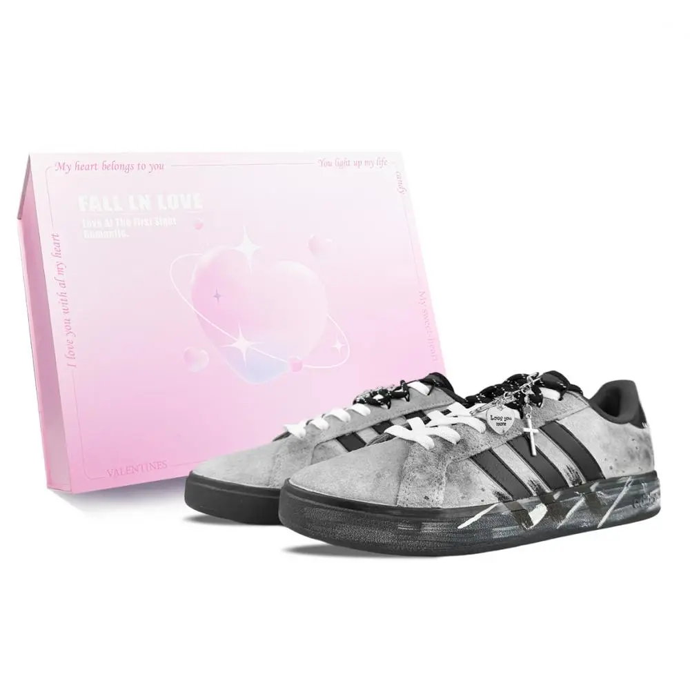 Adidas Grand Court Base 00s Low top Skateboard Shoes Unisex Gray