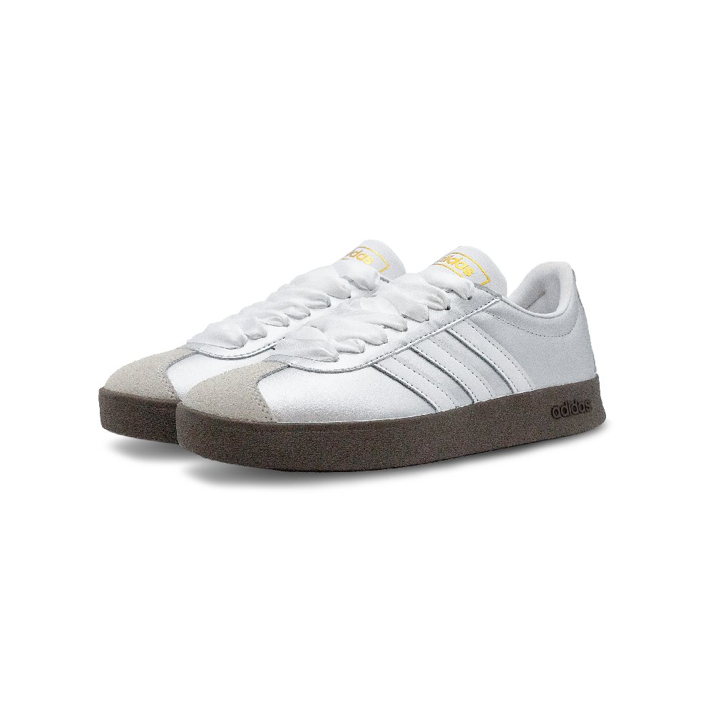 Adidas Neo VL Court 2.0 Skateboard Shoes Women's Low Top Silver/White