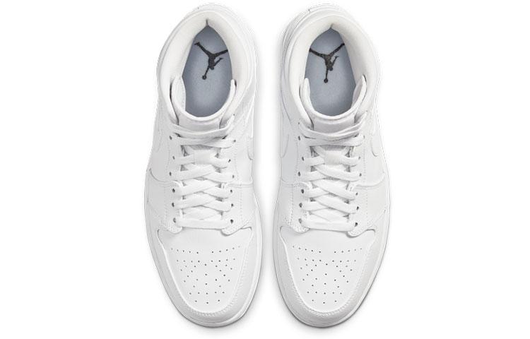 Jordan Air Jordan 1 Mid Non-slip Wear-resistant Shock Absorption Mid-Top Vintage Basketball Shoes Men's Carolina Blue купить в интернет-магазине Yoocart с быстрой доставкой по России.