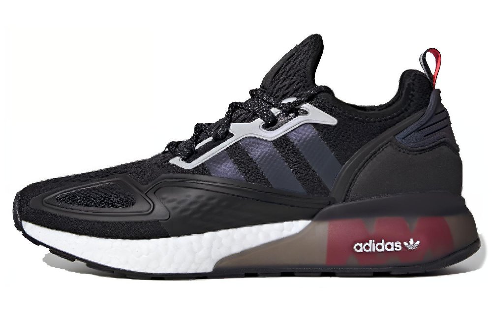 Adidas Originals Zx 2K Boost Black Iridescent Shock Red