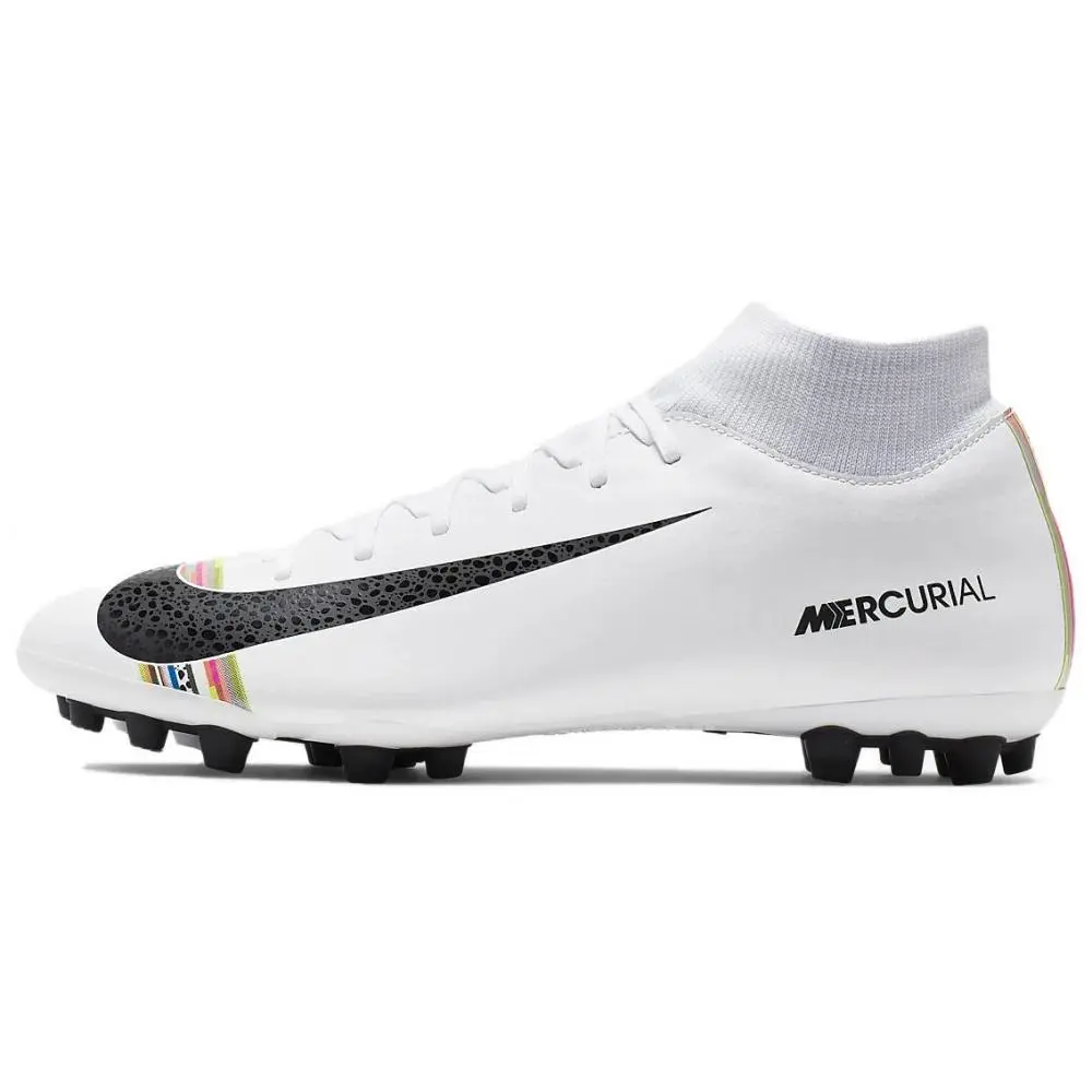Nike AG Artificial Ground Wear resistant And Lightweight Soccer Shoes Unisex White
