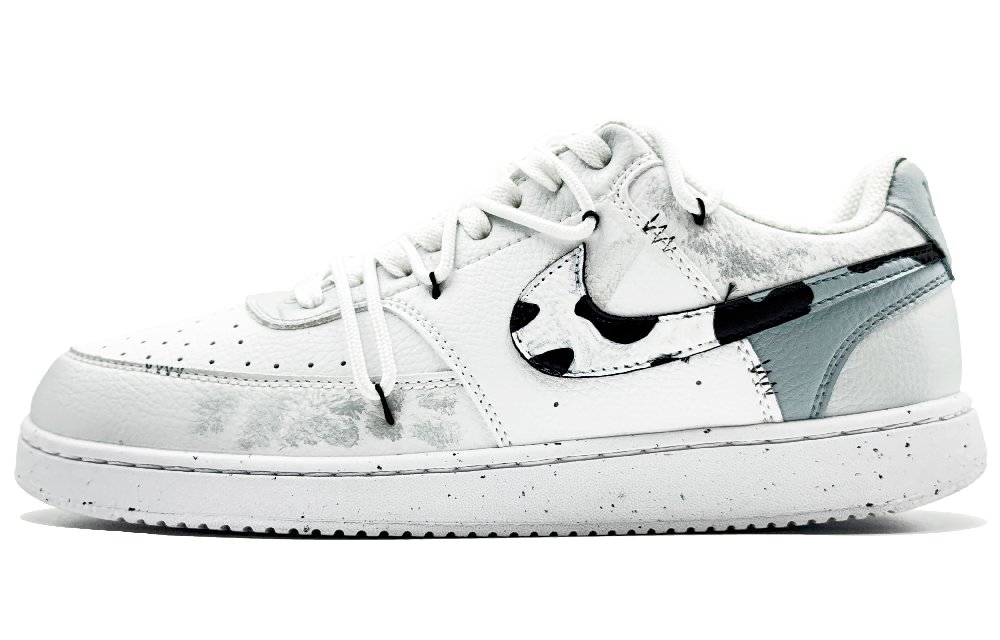 Nike Court Vision 1 Low Top Skateboard Shoes Men's Light Gray