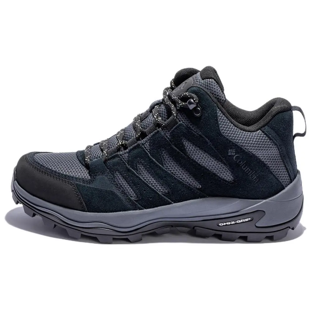 Columbia Redmond Slip Resistant, Abrasion Resistant, Breathable, Supportive, Rebound Mid Top Hiking Shoes Women's Blue