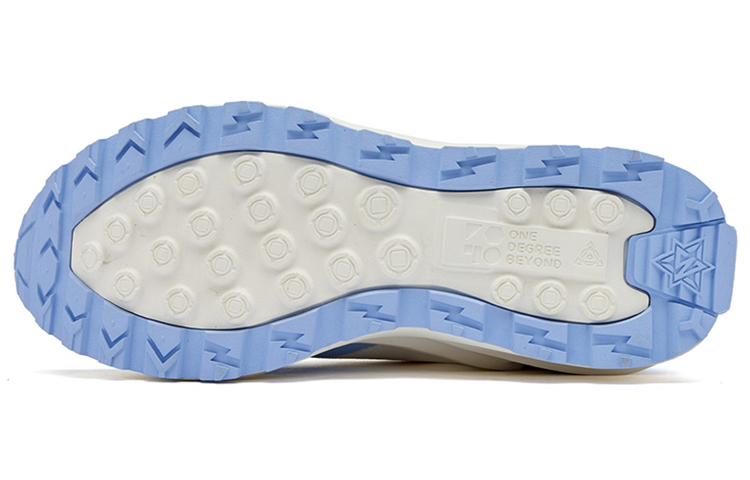 361° Long Wind Casual Shoes Women's Low Top Feather White/Wind Blue