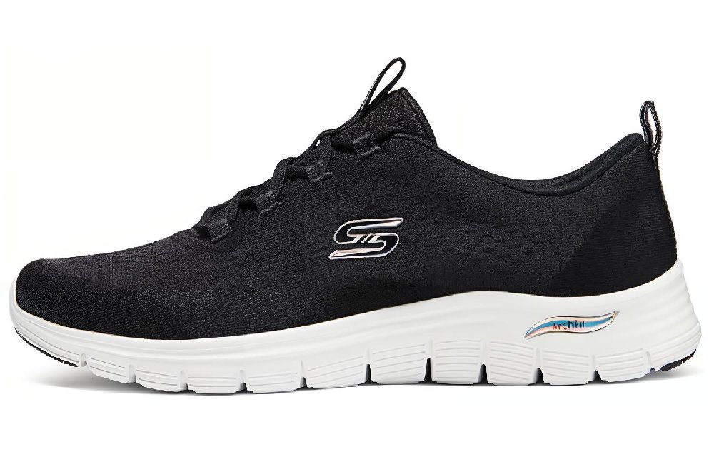 Skechers Cushioned Wear-Resistant Breathable Low-Top Casual Running Shoes Women's Black