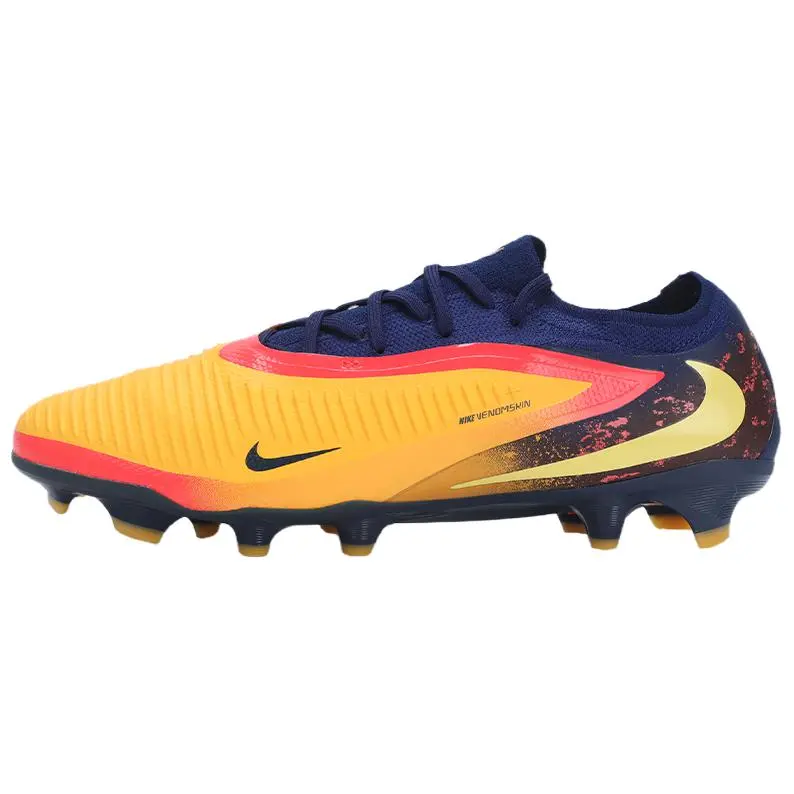 Nike Phantom 6 Slip Resistant Abrasion Resistant Soccer Shoes Unisex Yellow