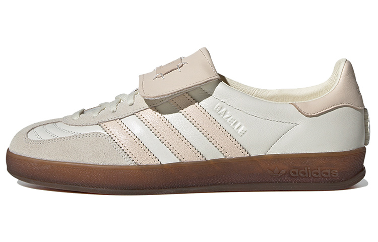 FOOT INDUSTRY x Adidas Originals GAZELLE INDOOR Low Top Skateboard Shoes Unisex Ecru