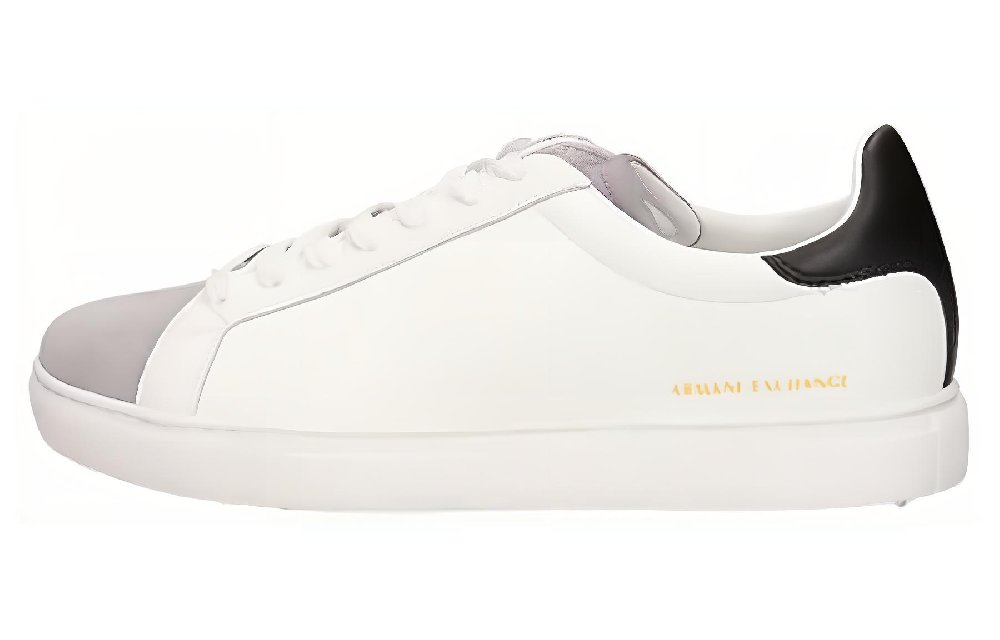 ARMANI EXCHANGEAE Low-Top Skateboard Shoes Men's White Gray