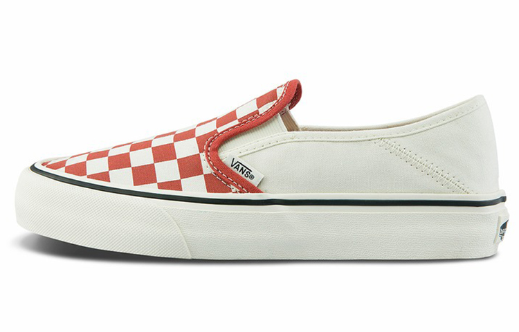 Vans Slip on Chessboard Red/White Women's